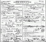 Death Certificate of Baskett, Sallie A. Herring