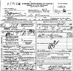 Death Certificate of Benson, Jackson Lee