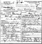 Death Certificate of Berry, Sarah Ann Simco