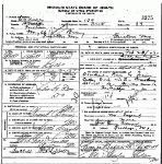 Death certificate of Berry, Wright J.