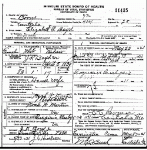Death certificate of Boyd, Elizabeth Martin