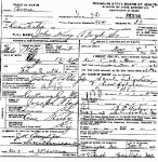 Death certificate of Boyd, John King Sr.