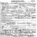 Death certificate of Boyd, Luther E.