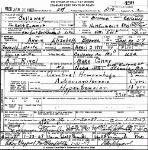 Death Certificate of Branch, Annie Elizabeth Rigel
