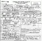 Death Certificate of Bruce, Virginia Frances Powell