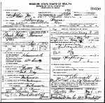 Death Certificate of Byers, Susan Day