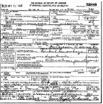 Death certificate of Caldwell, Etta Mecca