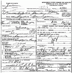 Death Certificate of Carrington, Lydia M. Death Certificate of Carrington, Lydia M.