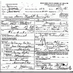 Death certificate of Carrington, Nannie Elizabeth Death certificate of Carrington, Nannie Elizabeth