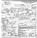 Death certificate of Carrington, Robert Randolph