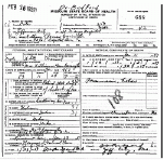 Death Certificate of Carrington, William T.