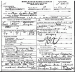 Death certificate of Carter, Martha Elizabeth