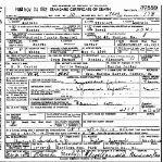 Death certificate of Carter, Marvin E.