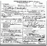 Death certificate of Carter, Sterling Price