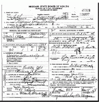 Death certificate of Carter, William John