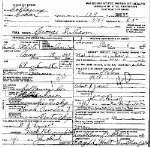 Death Certificate of Cason, George Dudley