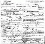 Death Certificate of Cason, George Dudley Death Certificate of Cason, George Dudley