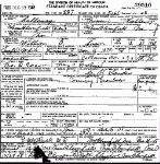 Death Certificate of Cason, William E. Death Certificate of Cason, William E.