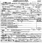 Death Certificate of Clatterbuck, James Omer