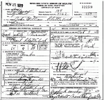 Death certificate of Clatterbuck, John William