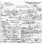 Death certificate of Clatterbuck, Lucy Francis Reynolds