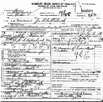 Death Certificate of Clatterbuck, Nancy J. Holt Death Certificate of Clatterbuck, Nancy J. Holt