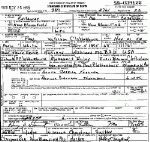 Death Certificate of Clatterbuck, Paul William Death Certificate of Clatterbuck, Paul William