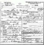 Death certificate of Craighead, Alba