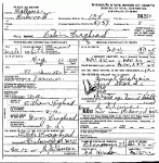 Death certificate of Craighead, Cal