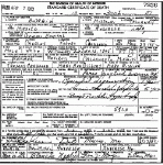 Death certificate of Craghead, Charles Robert Death certificate of Craghead, Charles Robert