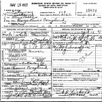 Death Certificate of Craghead, George Louis
