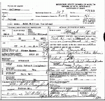 Death certificate of Craighead, John William