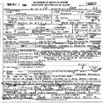 Death Certificate of Craghead, Lewis Gordon