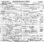 Death Certificate of Craghead, Thomas Benjamin Death Certificate of Craghead, Thomas Benjamin