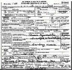 Death certificate of Craig, Martha Lewis