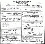 Death certificate of Craig, Martha Bell Carter Death certificate of Craig, Martha Bell Carter