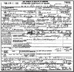 Death certificate of Craighead, Clarence Robert