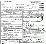 Death certificate of Craighead, James Thomas