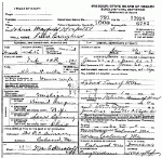 Death certificate of Craighead, Lillie A. Draper Death certificate of Craighead, Lillie A. Draper