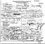 Death certificate of Craighead, Rex Meredith