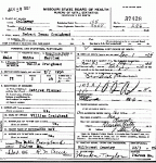 Death certificate of Craighead, Robert Isaiah