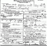 Death Certificate of Craighead, Wallace Clark Death Certificate of Craighead, Wallace Clark