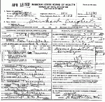 Death Certificate of Craighead, Winkard