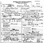 Death certificate of Criswell, Mary Francis Holt Death certificate of Criswell, Mary Francis Holt