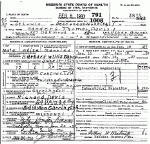 Death Certificate of Davis, Sanders Thomas