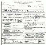 Death certificate of Dawson, William H.