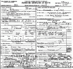 Death Certificate of Day, Charles Henry Death Certificate of Day, Charles Henry