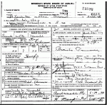 Death Certificate of Day, Pauline Craighead Death Certificate of Day, Pauline Craighead