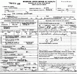 Death Certificate of Dunavant, Ida Conway