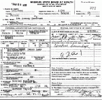 Death Certificate of Dunavant, Ida Conway Death Certificate of Dunavant, Ida Conway